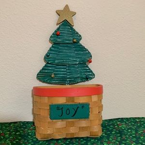 Vintage Christmas Basket “Joy”